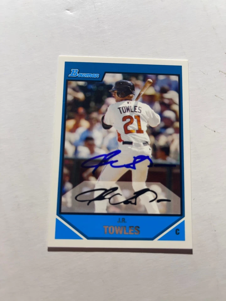 Houston Astros JR TOWLES Signed Card - Image 1 of 1