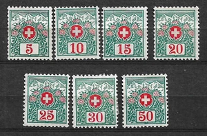 Switzerland 1910 stamps * mh - 21/30 - Picture 1 of 1