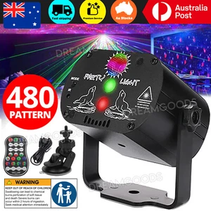 480 Patterns Laser Projector Stage Light LED RGB Party KTV Club Disco Lights NEW - Picture 1 of 11