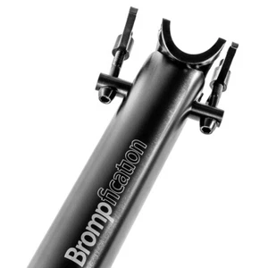 Brompfication Titanium Seatpost (Black edition) for BROMPTON (⌀ 31.8 / L 520mm) - Picture 1 of 6