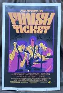 Finish Ticket The Return Of Finish Ticket Autographed Signed Concert Poster 2019 - Picture 1 of 16