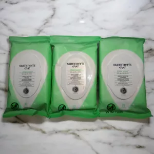 Summer's Eve 3pc Lot Aloe Love Daily Gentle Cloths Feminine Care Wipes 32ct (x3) - Picture 1 of 1