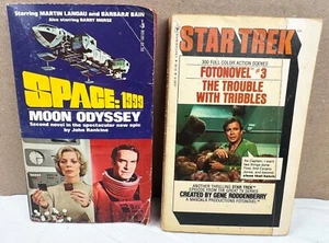 1970's Space 1999 Moon Odyssey & Star Trek Fotonovel Trouble with Tribbles books - Bild 1 von 5