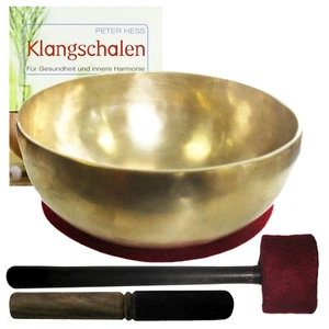 Therapie Klangschale ca.1400-1600g Beckenschale mit Buch von Peter Hess. 70192-7 - Bild 1 von 7