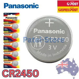 Panasonic CR2450 3V Cell Coin Lithium Button Battery CR2450 DL2450 ECR2450 - Picture 1 of 2