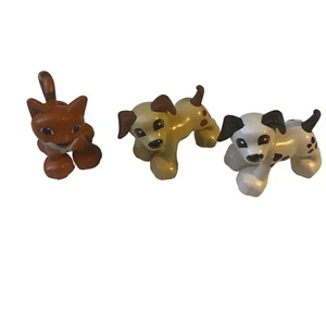 Lego Duplo Cat Dog Dalmatian Animal Minifigure Replacement Set Of 3 - Picture 1 of 5