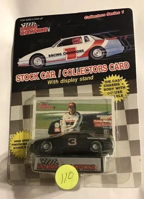 1989 #3 DALE EARNHARDT SERIES 1 - RUBBER TIRE - NO NAME ON CARD #110             - Image 1 of 2