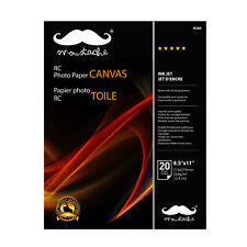 Moustache? Canvas Resin Coated Photo Paper, 8.5" x 11", 20 Sheets/Pack, 260gsm