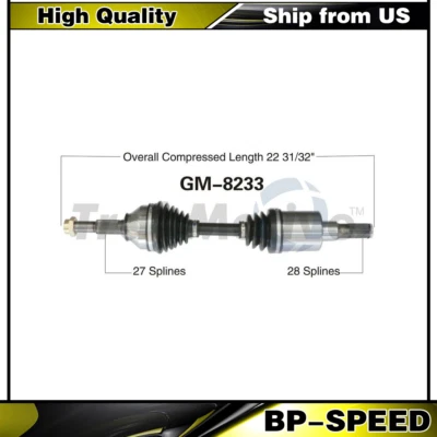 Eje CV delantero izquierdo o derecho TrakMotive para Chevy Colorado GMC Canyon 4x4 Foto 1 de 3