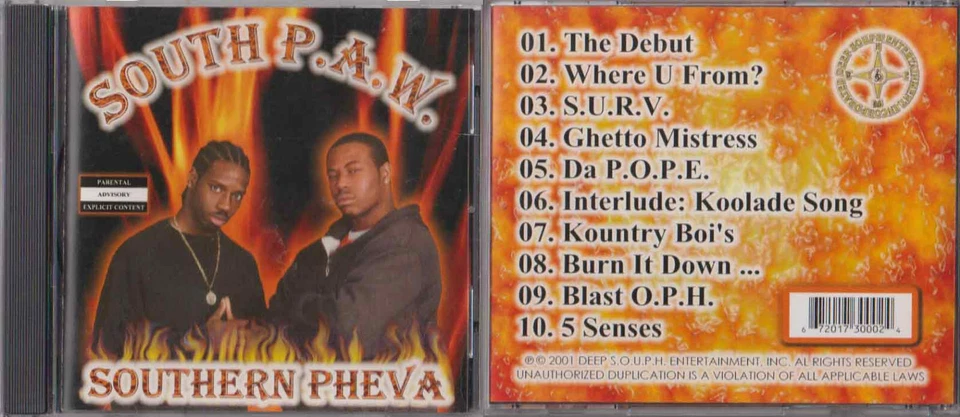 !@#$ South P.A.W. - Southern Pheva Alabama Rap G-Funk !@#$ Foto 1 de 1