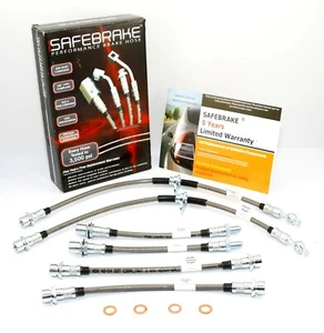 Fits Toyota Estima, Tarago ACR30, MCR40 2000-2006 - SAFEBRAKE Performance Hoses - Picture 1 of 12