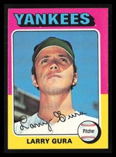 Larry Gura 1975 Topps #557  New York Yankees