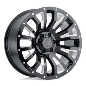 Black Rhino Wheels PINATUBO 20x12 6x5.5 -44mm Black/Milled 2012PNT-46140B12 - Picture 1 of 1