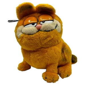 Garfield 9” Peluche Grasa Naranja Gato Sentado Dakin De Colección 1981 - Imagen 1 de 7
