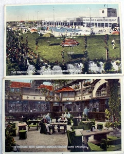 Campamento de vacaciones Skegness Butlins color 1949, piscina/jardines de cerveza, FREEPOST - Imagen 1 de 5