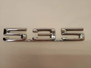 BMW E28 535I Trunk Lid Chrome 535 Emblem Badge Logo OEM 173K Miles - Picture 1 of 5