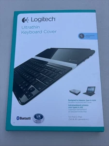 Logitech Ultrathin Keyboard Cover Bluetooth Designed for iPad 2, 3rd Generation - Picture 1 of 3