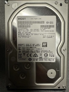 HGST HUS726040ALE614 4TB 7200RPM SATA 6.0Gb/s 3.5"  Hard Drive - Picture 1 of 1