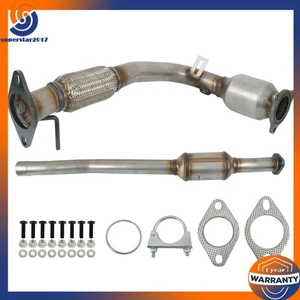 Fit For GMC Terrain 2010 2011-2013 2014 2.4L Pair Catalytic Converter Front Rear - Picture 1 of 16