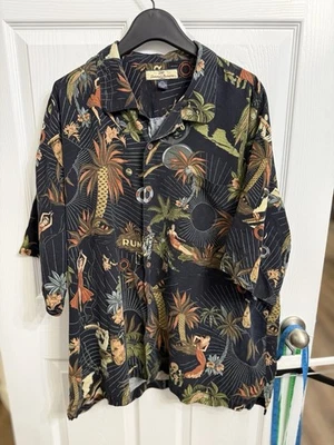 Tommy Bahama Silk Camp Shirt Size XXL Havana Cuba Rum Cigar Poker Rumba Tropical - Image 1 of 4
