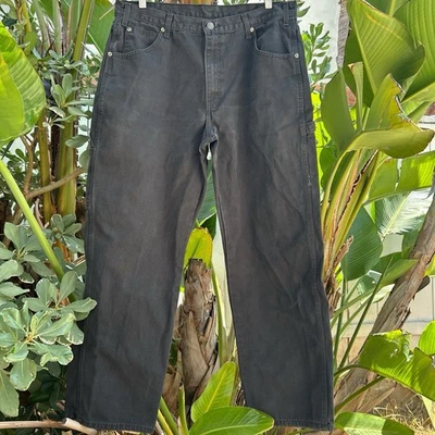 Vintage 1990s Dickies Gray Denim Jeans Workwear 35x29 - Image 1 of 4