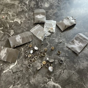 LOT Harley Davidson Replacement Snap Button Parts Clothes Vest/Jacket - Foto 1 di 7