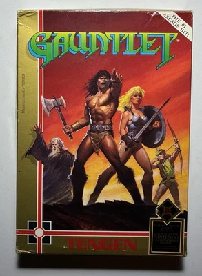 Gauntlet - Nintendo NES Video Game Tengen Black Cartridge Complete CIB - Image 1 of 3