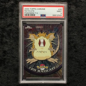 Topps Chrome Pokemon Raticate PSA 9 Rattikarl T.V. 2000 Karten Cards Sammlung - Picture 1 of 2