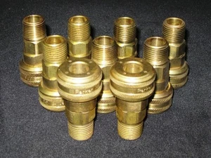 HILO DE TUBERÍA MACHO B34F SERIE 3/8 ACOPLADOR NEUMÁTICO ACOPLAMIENTO RÁPIDO 1/2-14 NPTF SERIE 3/8 - Imagen 1 de 1