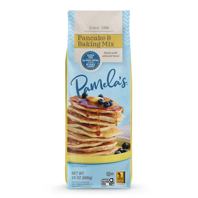 Mezcla para hornear y panqueques Pamela's sin gluten y trigo - 24 OZ - Paquete de 6 Foto 1 de 3
