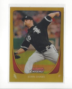 2011 Bowman Chrome Gold Refractor #109 John Danks White Sox /50 