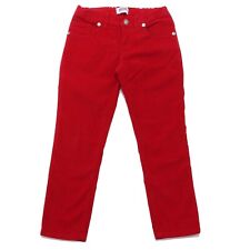 5912AE pantalone bimba girl MOSCHINO red corduroy cotton trousers kids