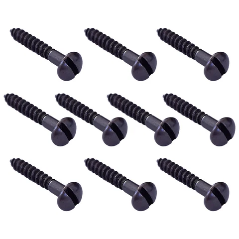 10x antique bronze screws for wood vintage M3 x 20mm steel round head furniture Cover