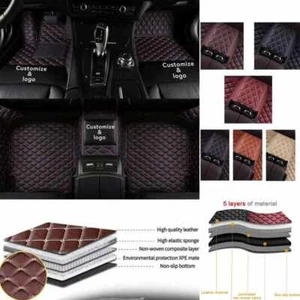 For Audi Car Floor Mats All Models Luxury Waterproof Liners Carpets Cargo Custom - Foto 1 di 43