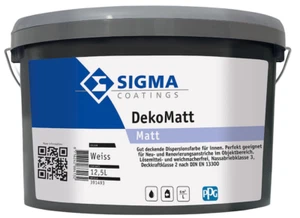 Sigma DEKO Matt 12,5 L Wand und Decken Farbe Innen Farbe Weiß - Bild 1 von 1