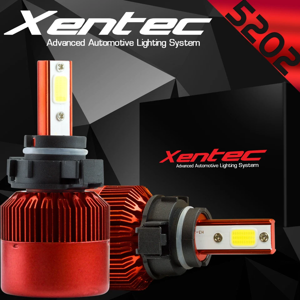 XENTEC LED HID 6000K Foglight kit 5202 12086 H16 GMC Yukon XL 1500 2007-2014 - Image 1 of 1