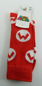 Nintendo Super Mario Men's Crew Socks Mario M Shoe Size 8 - 12
