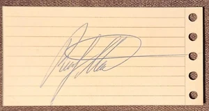 ⚾️Rusty Staub Autographed 3x5ish Message Paper NY METS - Picture 1 of 5