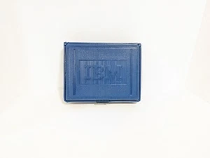 IBM Embossed Blow Mold Plastic Case Disk Vintage Computer - Picture 1 of 14