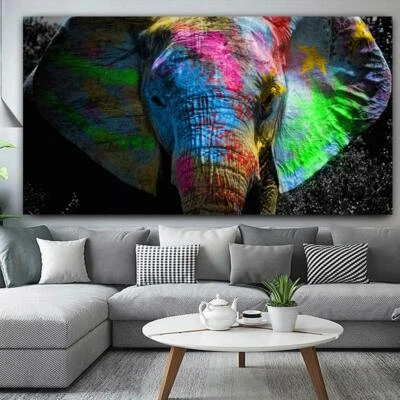 Colorful Elephant Wall Art - Image 1 of 4