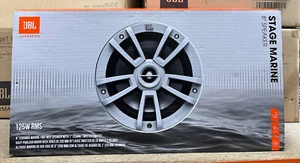 JBL Marine Boat 8" Full Range Altoparlanti 2 Vie Impermeabile Coppia Griglie Bianche NUOVO - Foto 1 di 7