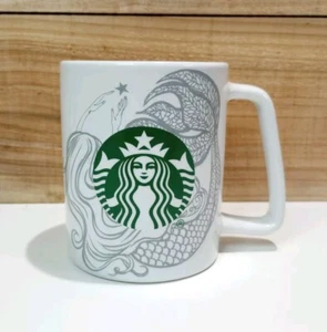 Starbucks 2020 Mermaid Siren Flowing Line Art Design 11 oz Keramik Kaffeebecher  - Bild 1 von 7