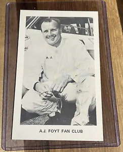 Vintage 3x5 Postcard, A. J. Foyt Fan Club - Picture 1 of 2