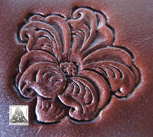 Discontinued Craftool Co. USA 1996 Western Flower 1" Leather Stamp 8494 - Picture 1 of 3