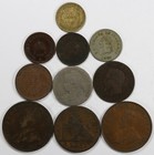 Lot of 10 Miscellaneous World Coins Ceylon Australia Others