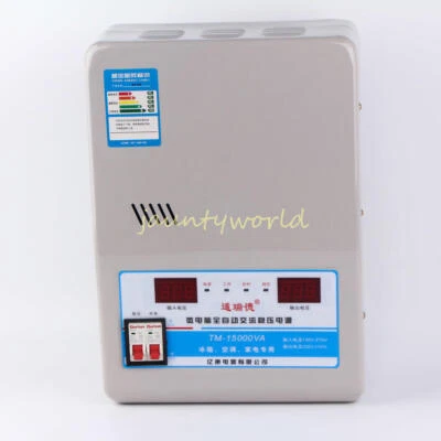 New Automatic 15KW Voltage Stabilizer AC Regulator Power Supply 130-270V - Image 1 of 4