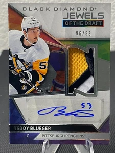 2019-20 Upper Deck Black Diamond Jewels Autographed Teddy Blueger #113 /99 - Picture 1 of 2