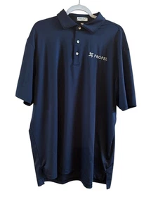 Camisa Polo Peter Miller Para Hombre Azul Extra Grande Nunca Usada Logo Propel - Imagen 1 de 13