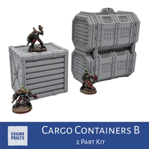 Contenedores de carga B | Kalthan | Paisaje de terreno imperial para juegos de guerra de mesa - Imagen 1 de 5