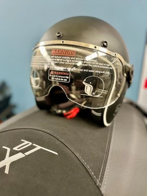 Casco integrale moto strada custom Airoh Jet Garage Nero - Taglia L - Immagine 1 di 3